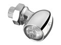 Atto® RB LED Taillight Vertical mount, Clear Lens Chrome Clear LED