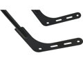 Tall Rigid Curved Sissy bar Gloss Black Powder Coated