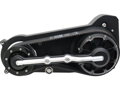 Dual Belt Belt Drive Kits Classic Base Plate Matte Black Powder Coated