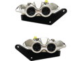 Monoblock Front Caliper Sets with Brackets Nickel Plated