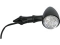 Down and Inside License Plate Turn Signal Bracket Black