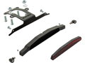Rear Turn Signal Bracket for Sportster S Black Powder Coated