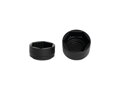 Smooth Rear Axle Cover without Ricks Logo Black Powder Coated Satin