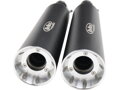 Performance Slip-On Muffler For Softail High Black Powder Coated