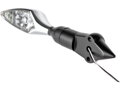 Down and Inside License Plate Turn Signal Bracket Black