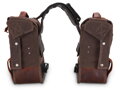 Voyager Throwover Saddlebags Dark Oak