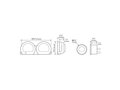 HD-03 4-Meter Instrument Kit 8 Color Changeable Display