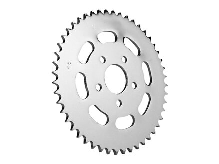 Slotted 51 Teeth Rear Sprocket Chrome