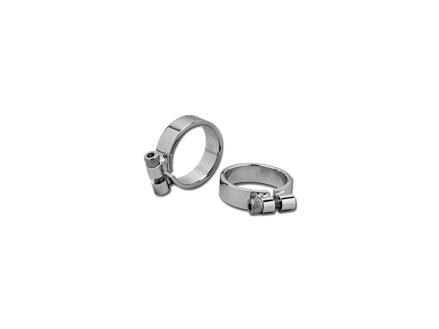Chrome Aircraft Style Exhaust Clamp Exhaust Clamp Chrome