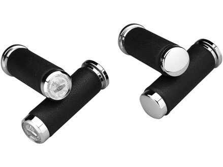 Soft Touch Grips Black Chrome 1" Throttle Cables