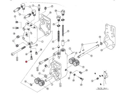 ADJUST.SCREW-CHAIN OILER Adjuster Screw