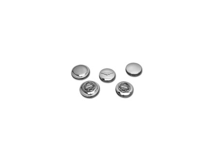 OEM-Style Chrome Gas Caps Left side cap only (Non-vented) Chrome
