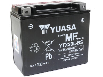 Maintance Free YTX20-BS Battery Dry Battery with Acid Pack AGM 270 A 18.0 Ah