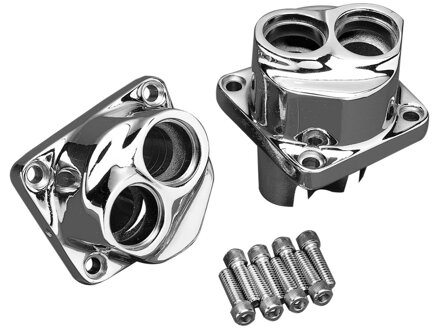 Chrome Lifter Block Hardware for Twin Cam