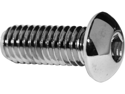 Buttonhead Allen Socket Screw Pack Chrome Grade 8 Allen head 1/4"-20 UNC 1"