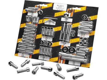 Smooth Handlebar Control Screw Set Chrome