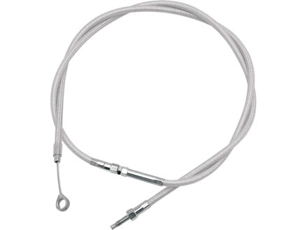 Armor Coated Longitudinally Wound (LW) Clutch Cable Standard Stainless Steel Clear Coated 62,8"