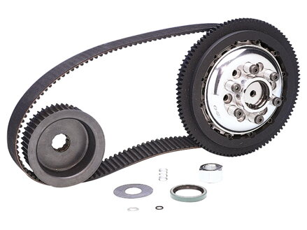1 1/2" 8mm Bolt-In Belt Drive Kit 45 Tooth Front/68 Tooth Rear, 138 Tooth 1 1/2" Belt Black