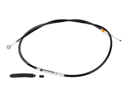Black Vinyl Longitudinally Wound (LW) Clutch Cable +6 Black Vinyl 58,1"
