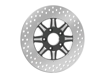 Velocity 2-Piece Brake Rotor Black Stainless Steel 11,5" Front