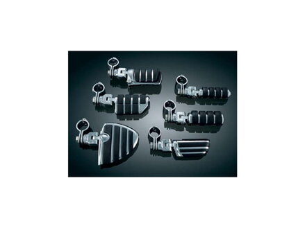 ISO Rider Foot Pegs with Clevis & Magnum Quick Clamps Small ISO- Pegs Chrome