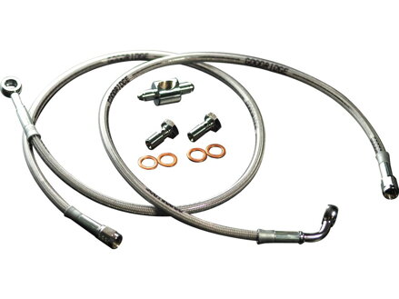 Econoline Brake Line Kit Stainless Steel Clear Coated 47,75"