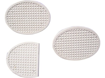 CLUTCH and BRAKE PADS Clutch and Brake Pedal Pads White