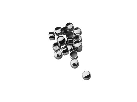 Dome Bolt Cover Set 1/4" Chrome