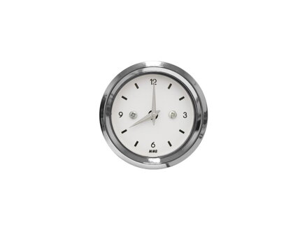 CLOCK BASIC BLK / WHT / WHT LIGHT Clock