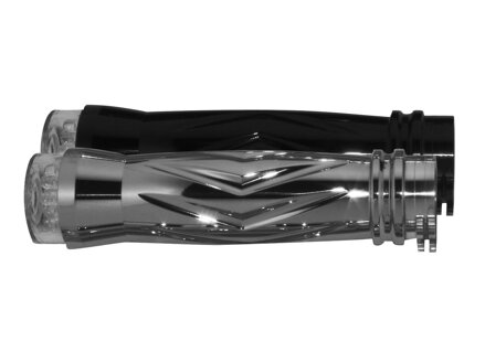 Light & V-Style Grip LED Turn Signal Set with Rear Turn Signals ,Taillight and License Plate Chrome 1" Throttle Cables