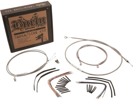 14" Gorilla Bar Cable Kit Stainless Steel Clear Coated Non-ABS