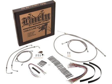 18" Gorilla Bar Cable Kit Stainless Steel Clear Coated Non-ABS