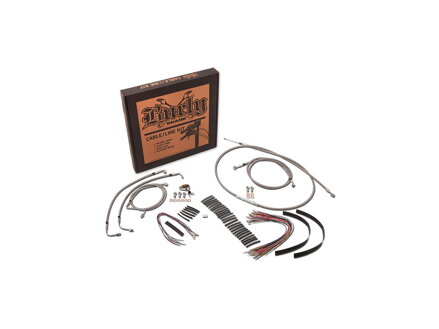 18" Gorilla Bar Cable Kit Stainless Steel Clear Coated Non-ABS Cruise Control