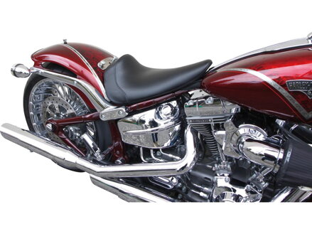 Custom Single Seat for Breakout Smooth Black Synthetic Leather