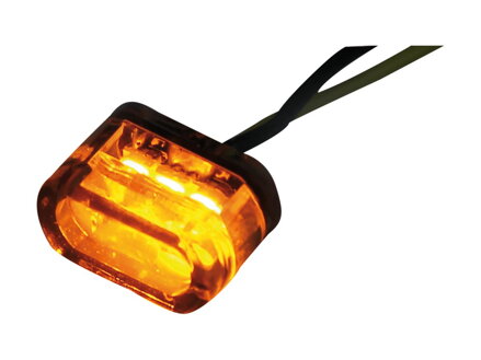 Module 2 LED Turn Signal Height(mm): 8,5 , Width(mm): 15,5 , Depth(mm): 11 , Approved for horizontal installation Smoke LED