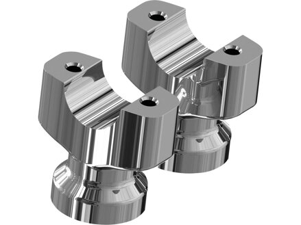 TC Breakout Flat Riser for Breakout Models Straight Up, Height 63 mm Chrome 1 1/4"