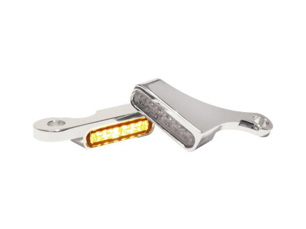 OEM Hand Control LED Turn Signal/Position Lights Chrome Smoke LED