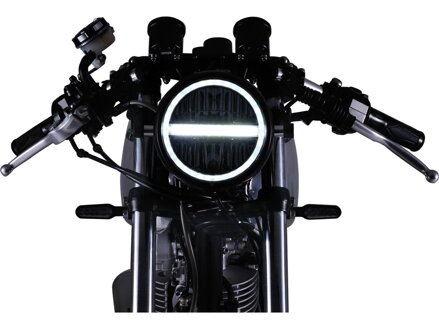 Neo Vintage 5 3/4" LED Headlight Insert Chrome Clear Reflector LED LED