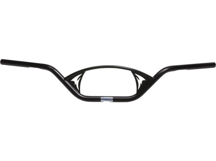 1" Cross Road Handlebar Dimpled 3-Hole Black Powder Coated 1"