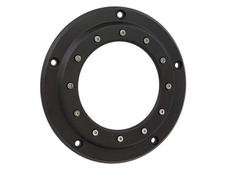 Porthole Derby Cover 5-hole Black Satin