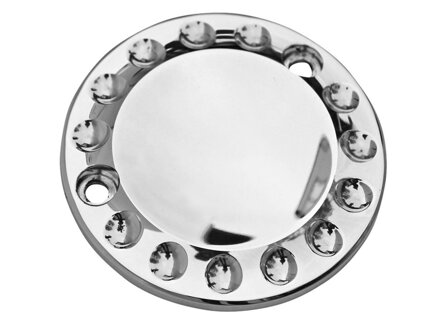 Drilled Point Cover 2-hole Aluminium Polished