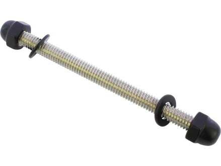 Gas Tank Mounting Screw Kits Supplied are 1 threaded rod, 2 cap nuts and 2 washers Gloss Black Powder Coated