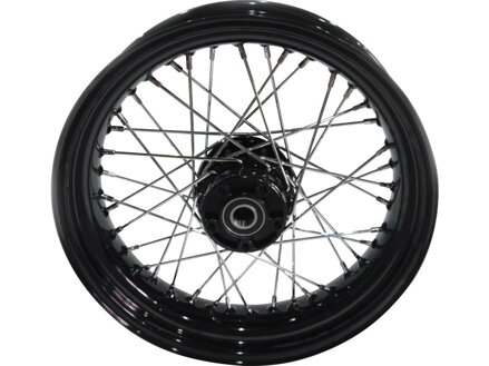 OEM Style 40-Spoke Wheels Black 16" 3,00" Non-ABS Front