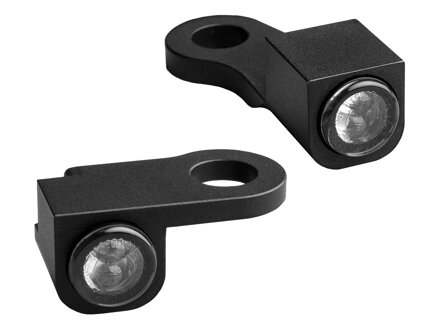 NANO Series LED Turn Signals Black Anodized Smoke LED
