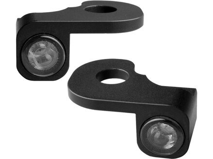 NANO Series LED Turn Signals/Position Light Black Anodized Smoke LED