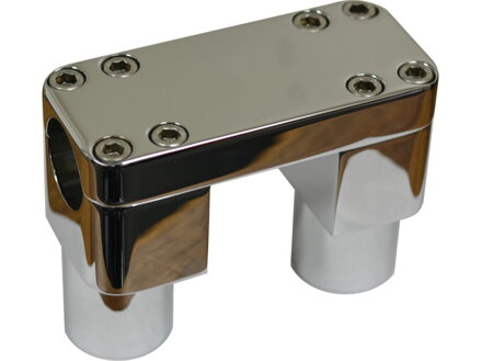 3" Chubby 1 1/4" Clamping Savage Risers Gloss Black Powder Coated 1 1/4"