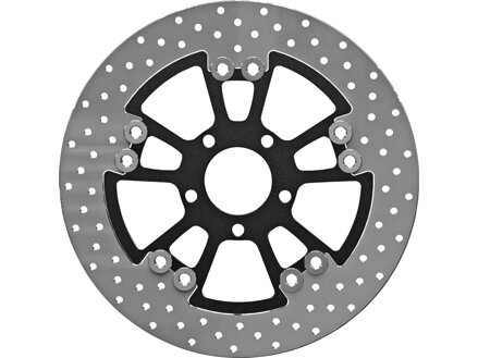Round 292 mm Floated Brake Disc Vegas Black Satin Rear