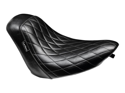 Bare Bones Solo Seat Diamond Stitch Black Vinyl