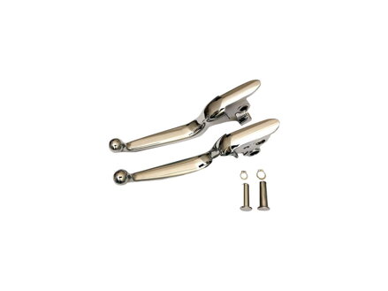 Ergonomic Hand Control Replacement Levers Smooth Chrome Cable Clutch