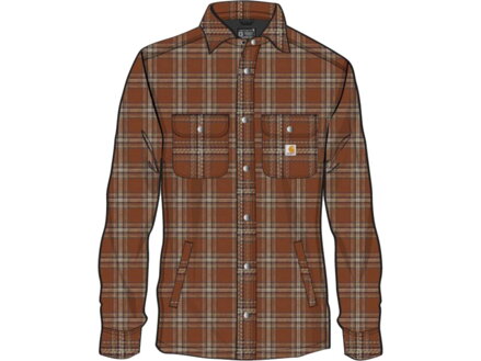 Relaxed Fit Heavyweight Flannel Sherpa-Lined Dherpe-Lined Shirt Jacket